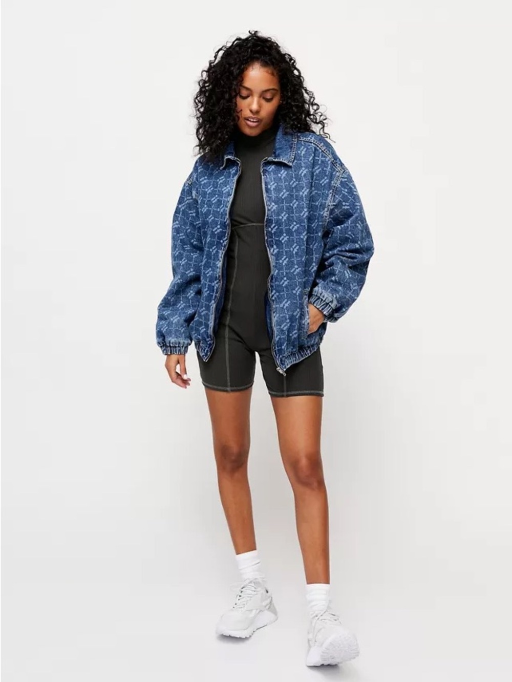Iets Frans Urban Outfitters Harrington Monogram Jacket XS